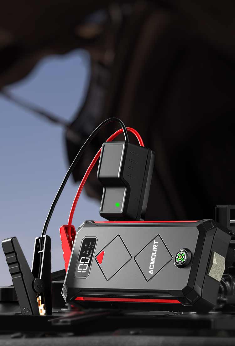 ACMOUNT jump starter charging indicator lights